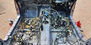 Mazda MX-5 Wiring Loom Removed in Car