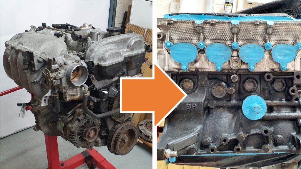 Getting Mazda MX-5 Engine Ready for Paint